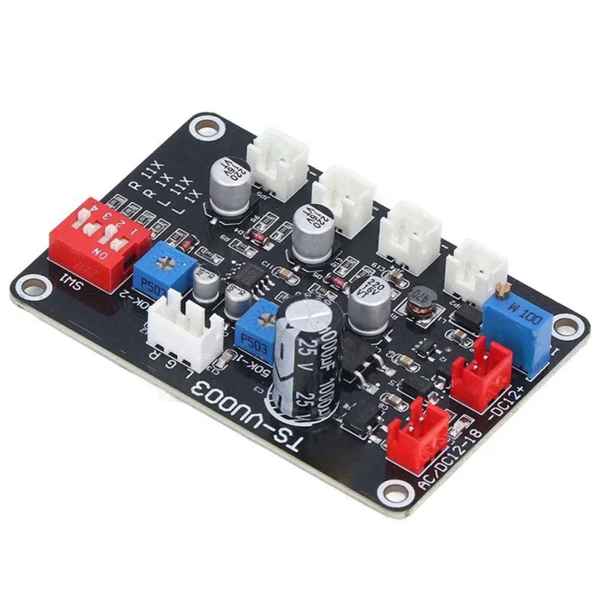 VU Meter Driver Board, ajustar luz de fundo, alta frequência, Low-Pass, acessórios, TS-VU003