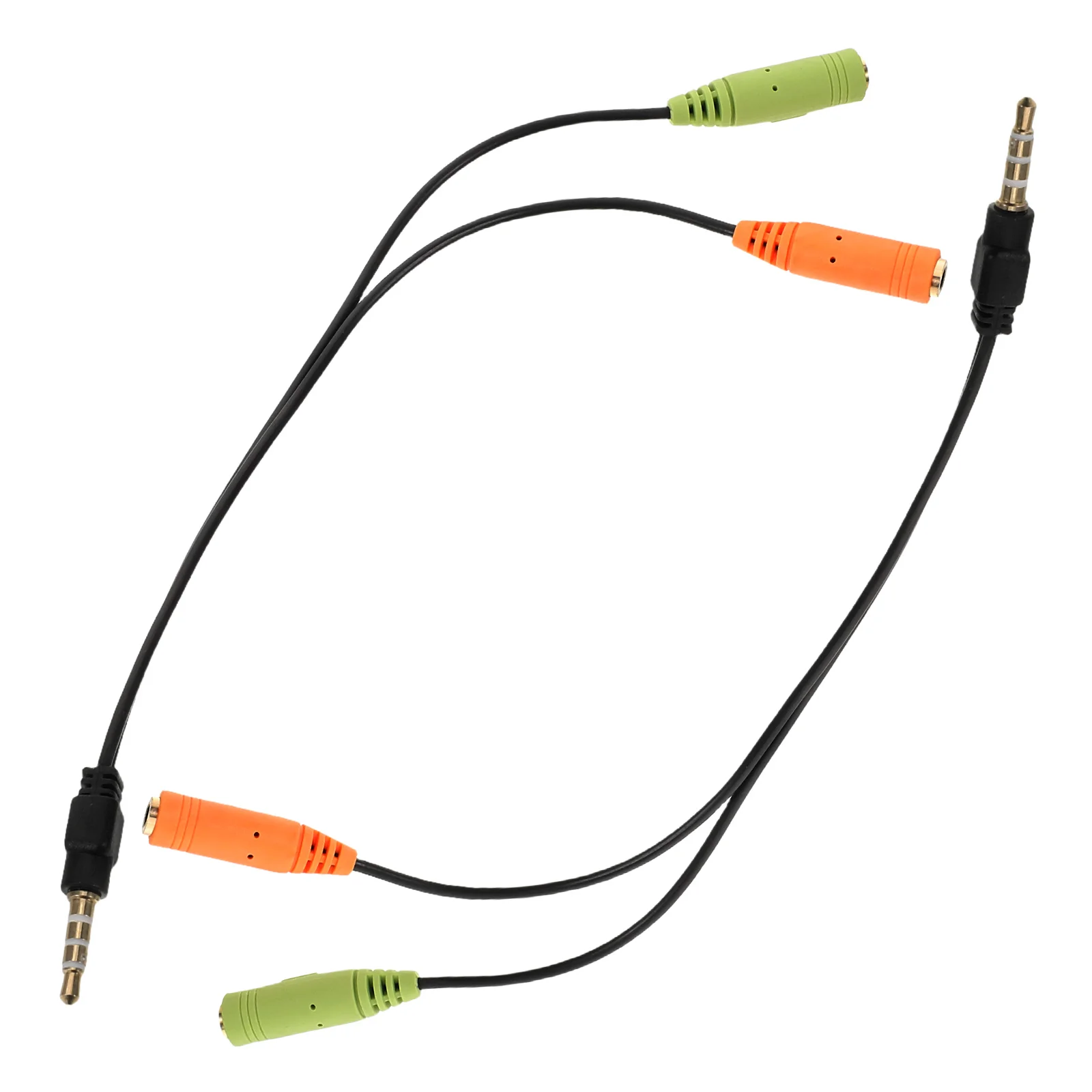 

2pcs Audio Splitter 3.5Mm Male To Dual Female Headphone For Laptop Smartphone Gaming Microphone Interface Universal