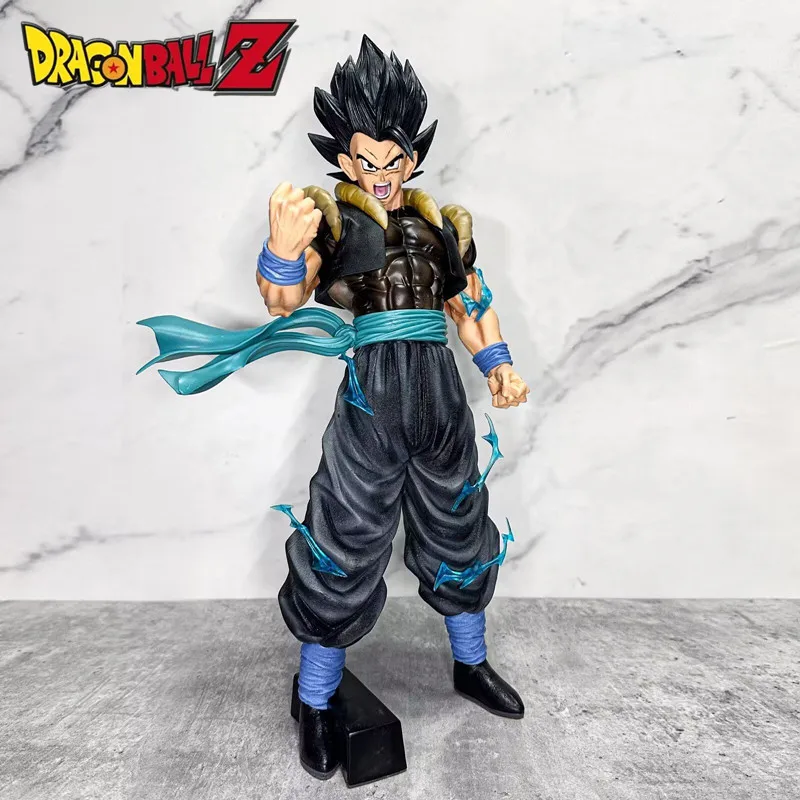 

45cm Anime Dragon Ball Z Black Gogeta Figure Super Saiyan Action Collection Model Toys Gifts Pvc Style Action Figurine Gk Statue