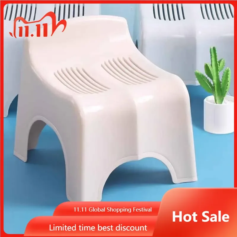 

Minimalist Modern Bathroom Chair Anti Slip Quality Portable Toilet Shower Chair Ergonomic Small Taburete Ducha Furniture Home