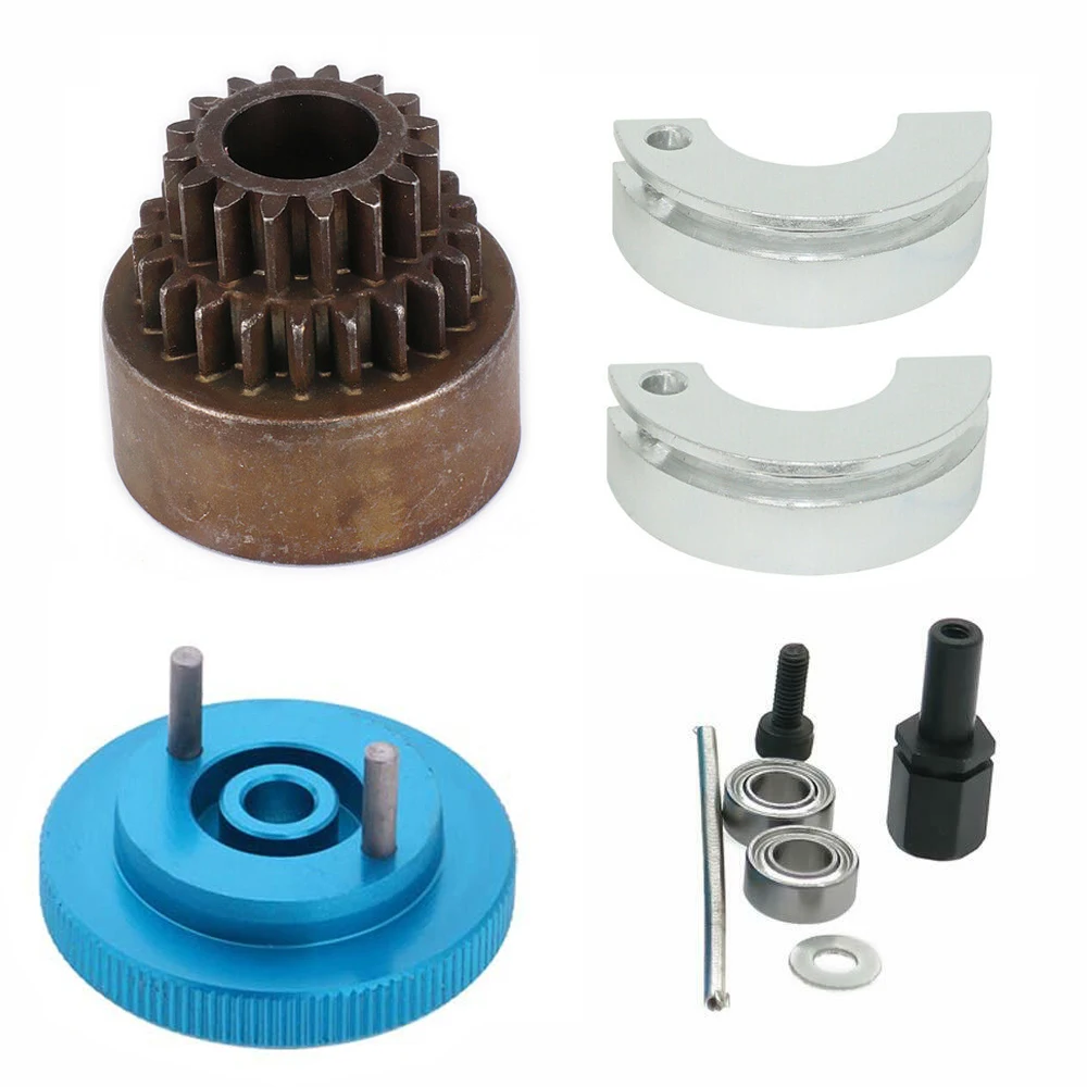 1 Set Clutch Bell 16-21T Gear Flywheel Cone & Engine Nut for 1/10 RC Model Nitro Car accessories