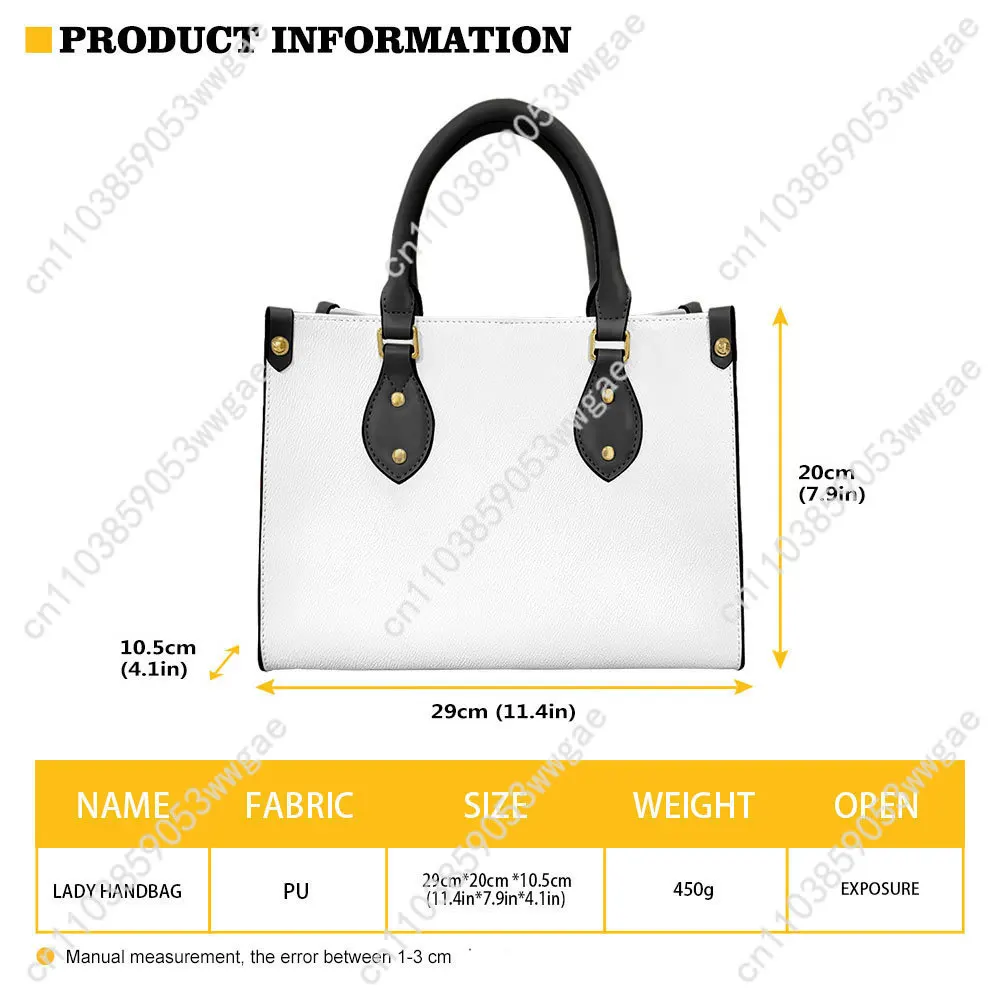 NANA Anime Tote Bags Purse Women Man Fashion Personalized Text Image PU Leather Customized Handbags Commuter Shopping Gift Bags