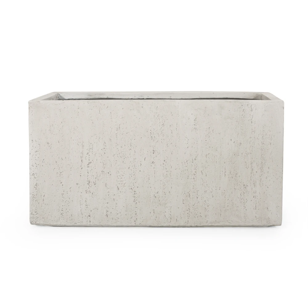 

Большой квадратный устойчивый к погодным условиям садовый горшок из MGO, прочный уличный контейнер для растений для декора патио, двора и газона