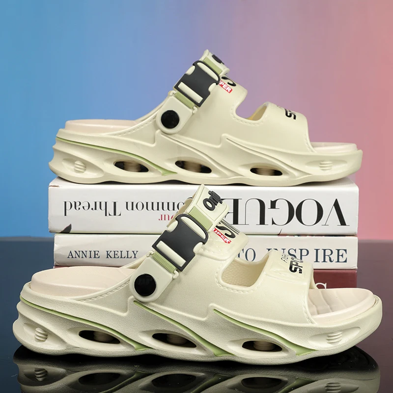 

YRZL Casual Sandals Summer Men's Beach Sandals Soft Thick Sole Water Shoes for Men Women Lightweight Non-Slip Outdoor Slippers