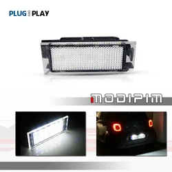 1PC White LED License Plate Number Light For Renault Clio 3/Twingo 2/Megane 2 3/Laguna 2 3/Vel Satis/Master/Flence/Opel Movano