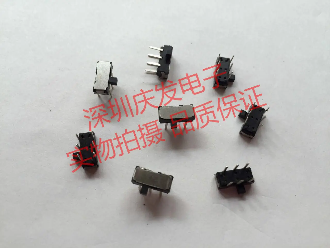 200pcs/Micro toggle switch Sliding switch Double row pin 6-pin 2-gear side press Side handle length 2MM