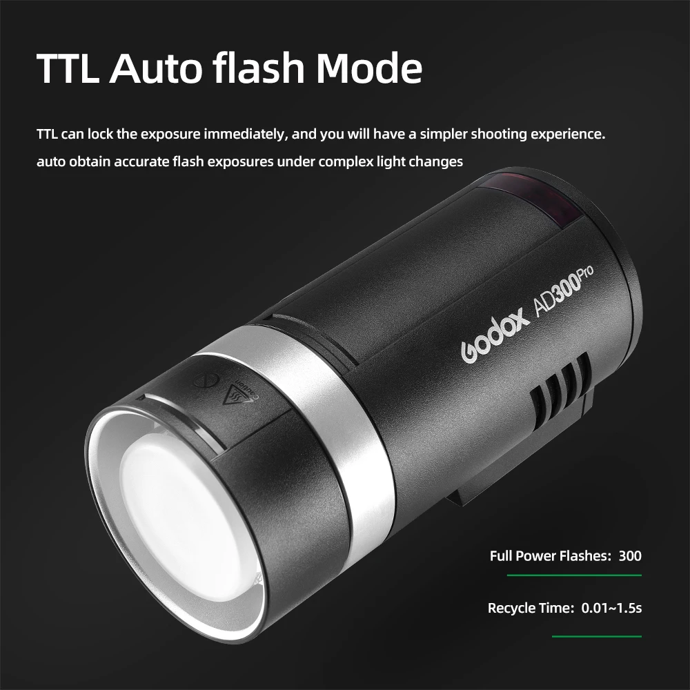 Godox AD300Pro TTL 2.4G HSS Flaş Işığı