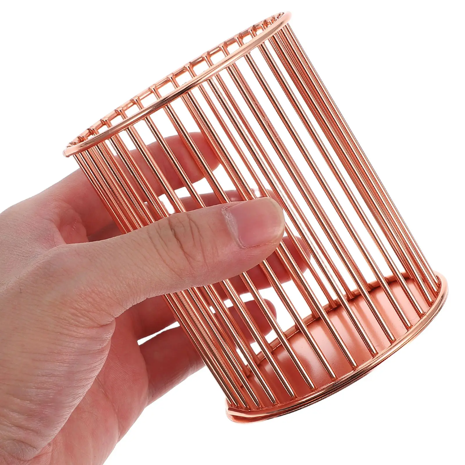 2Pcs Eisen Stift Halter Tasse Schreibtisch Ästhetische Make-Up Pinsel Lagerung Augenbraue Bleistift ganizer Kosmetik Korb Bleistift Tassen Container