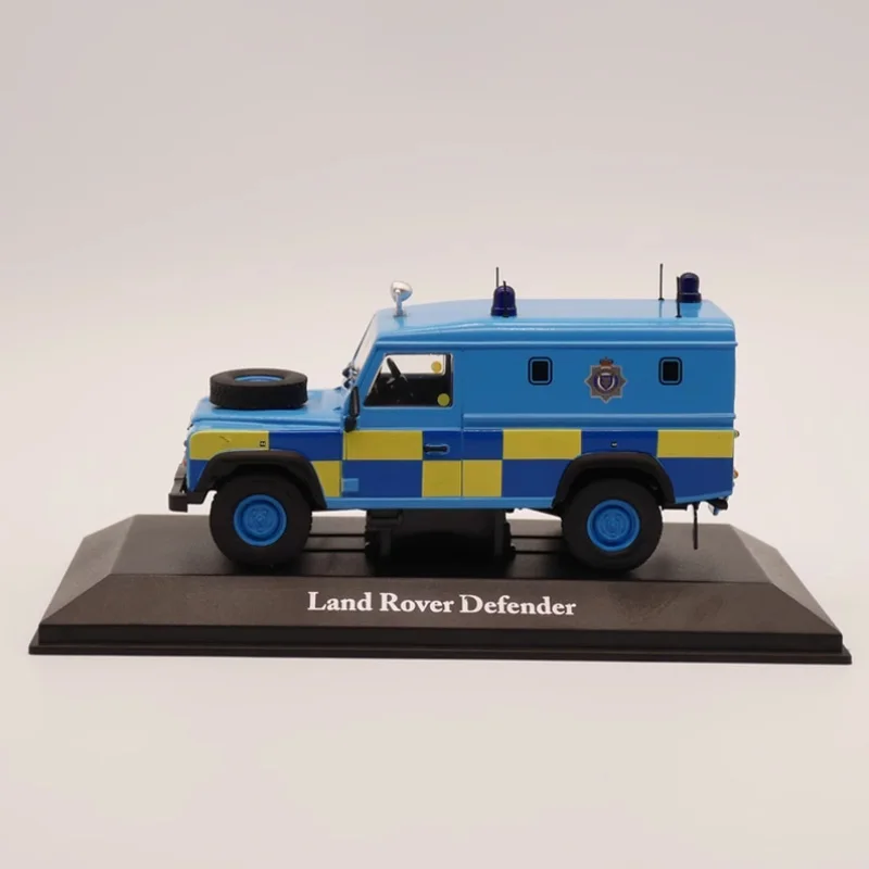 1:43 Scale Defender Police Off Road Vehicle Alloy Car Model Diecast Finished Product Simulation Toy Collection Static Model