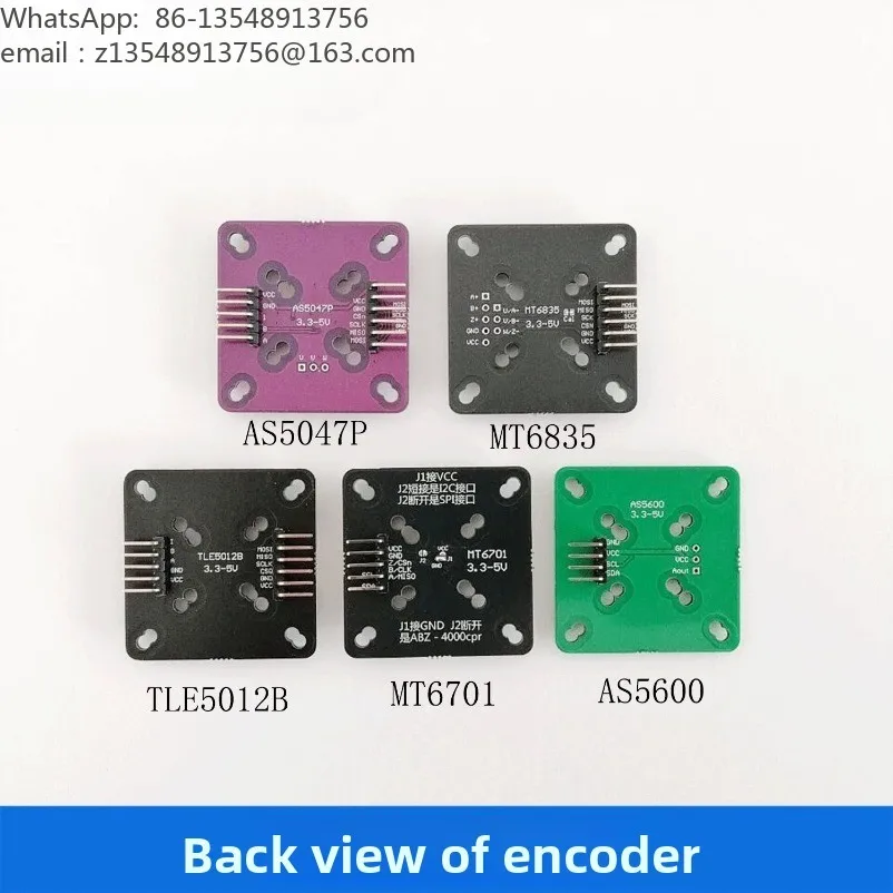 AS5600 AS5047P MT6701 MT6826S MT6835 TLE5012B Magnetic Angle Measurement Sensor Module