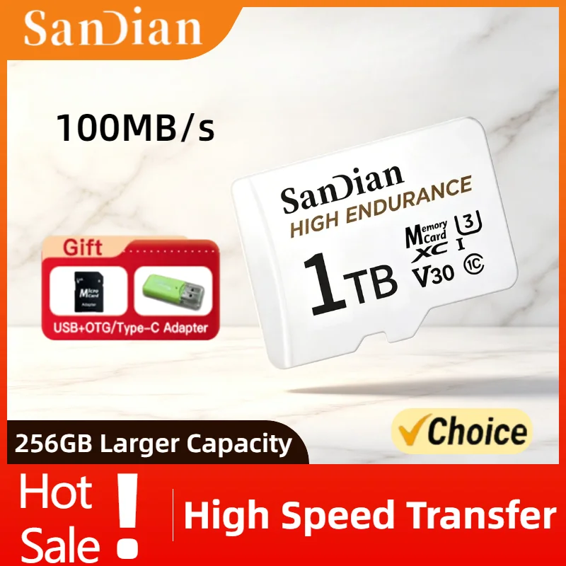 

High Endurance 128GB 256GB Original V30 C10 Micro TF SD Card For Dash Cam Car Home Security Camera Surveillance System
