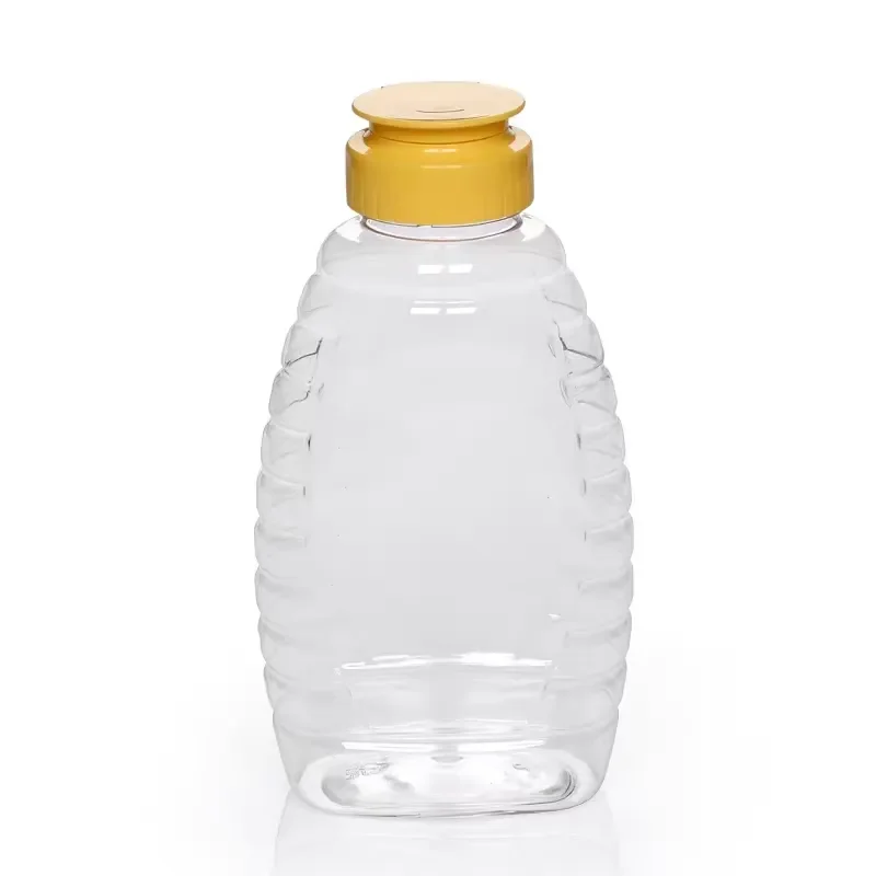 300‑Pack 9oz/270ml PET Squeeze Honey Bottle with Silicone Valve Cap Empty Honey Dispenser Jar Beekeeping Packaging