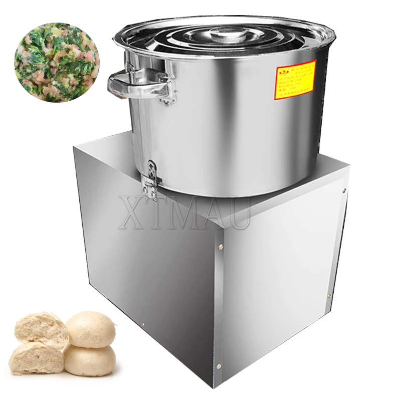 1500W Large Capacity Dough Mixing Machine Kneading Mixed Commercial Food Mixer Stainless Steel Flour Blender