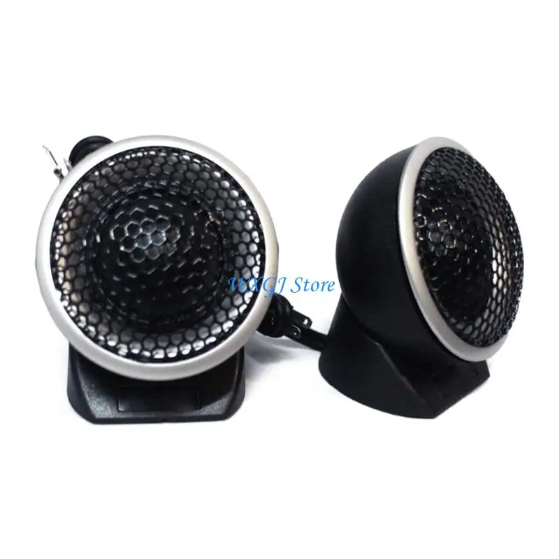 37JE Car Silk Dome Tweeter Speakers Reduced Interferences for Music Enthusiasts Professional Rich Sound Layers 2pcs