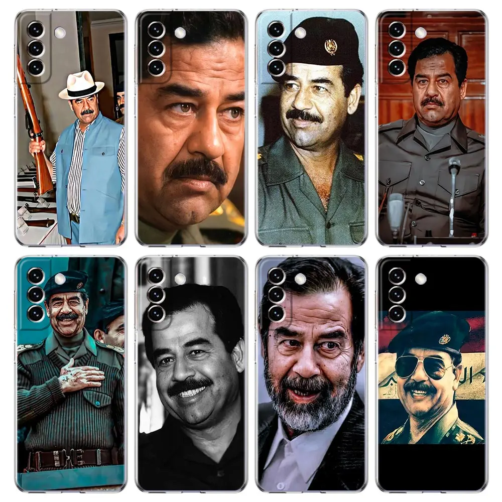 Clear Phone Case For Samsung Galaxy S24 Plus S23 FE S22 S21 S20 Ultra 5G S10 S10E S9 S8 Soft Cover Arabic Iraq Saddam Hussein