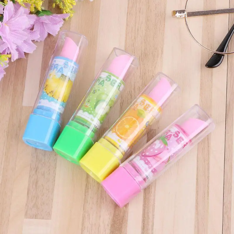 T5ea gaya indah karet pensil pensil eraser kantor alat tulis mainan