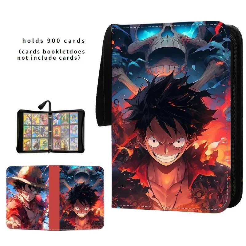 Anime 40-900 Stuks Een Stuk Luffy Zoro Kaart Boek Pu Super Grote Capaciteit Kaart Binder Display Spel Collectie Kaart Kaart Kids Speelgoed Cadeau