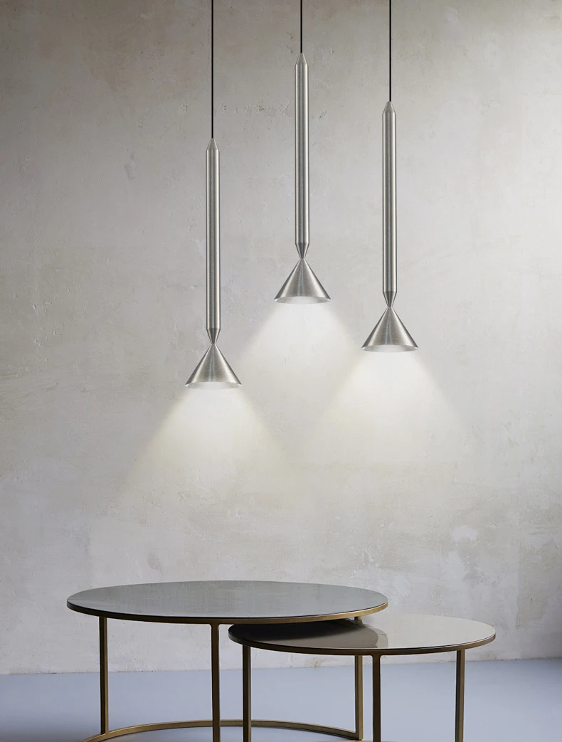 Black Silver Aluminum Wire Length Pendant Lights