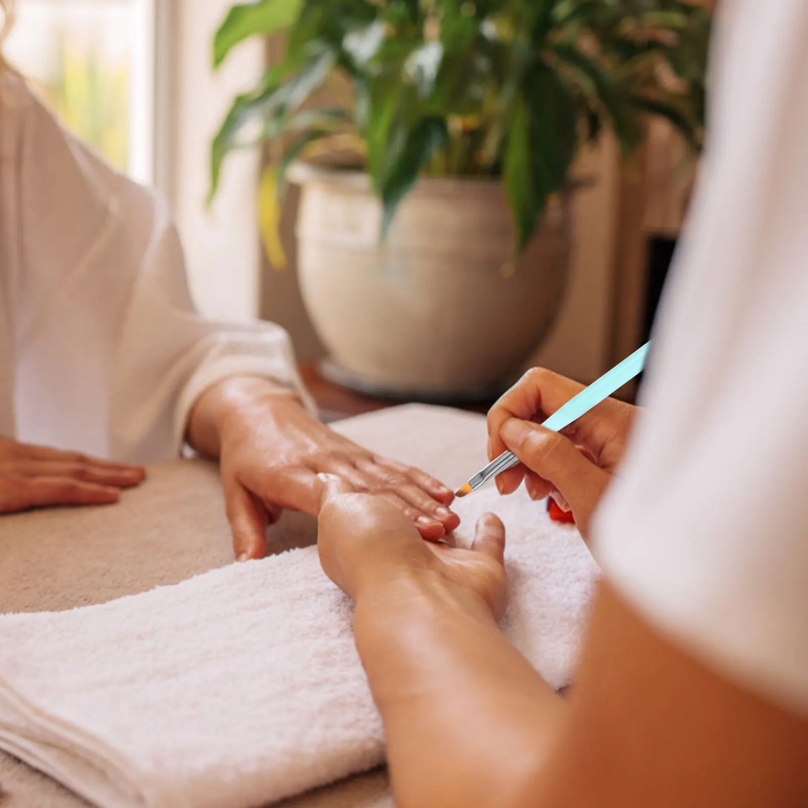 2 Stück Nagelreinigungsbürsten für Fingernägel und Acrylnägel, tragbar und einfach zu bedienende Nagelbürste, Maniküre-Bürste