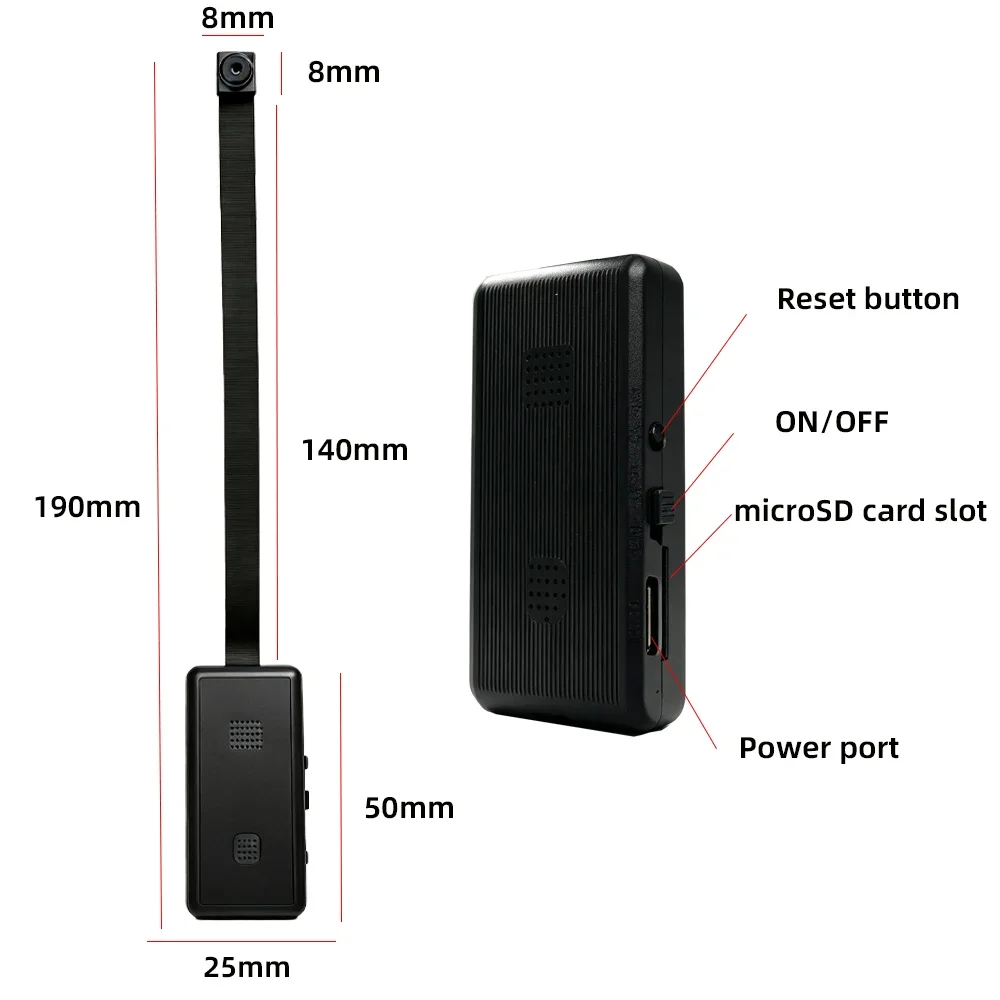 HD4K mini Wi-Fi Camera, Supports Remote Viewing, Motion Detection, Optional Macro Lens, Home Nanny Style Camera view 6