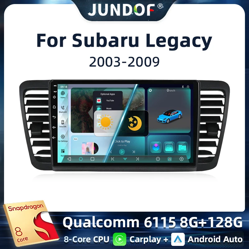 

Android 13 For Subaru Outback 3 Legacy 4 2003 - 2009 Multimedia Car Vehicle GPS Monitor Lettore Autoradio Navigation Radio