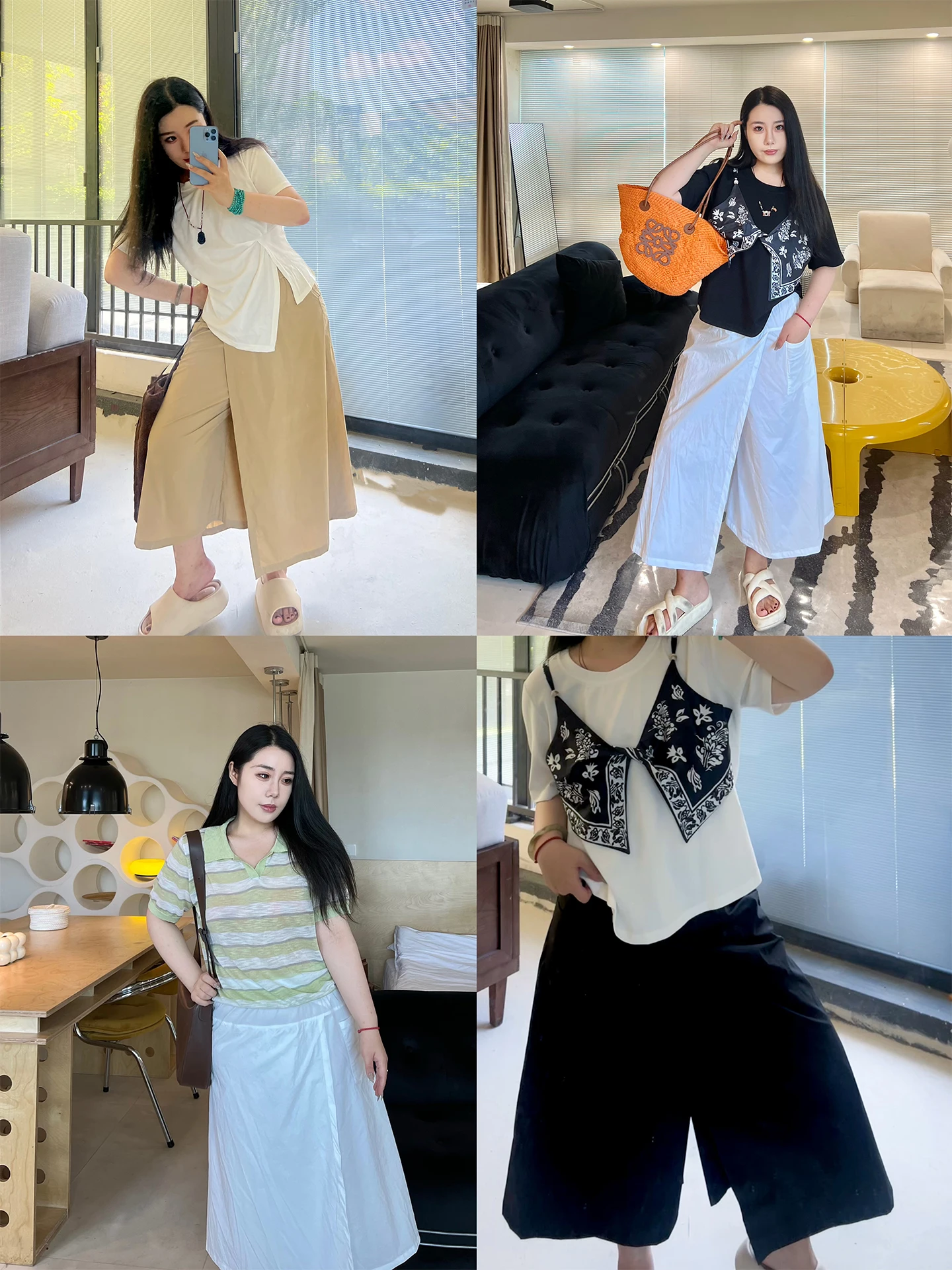 

Повседневные брюки-юбка с широкими штанинами для женщин больших размеров, свободные, универсальные, для дома и работы...