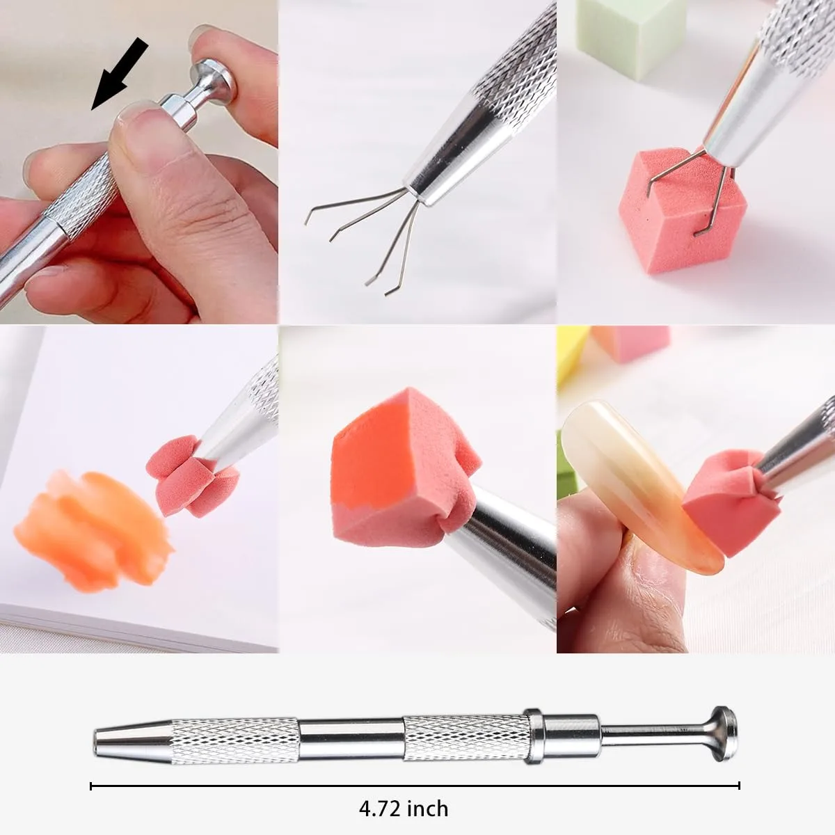 Nail Art Gradient Stamper Sponge + Mixing Palette Paper Pad, Ombre Blending Tool Set, Waterproof Disposable, DIY Manicure Kit