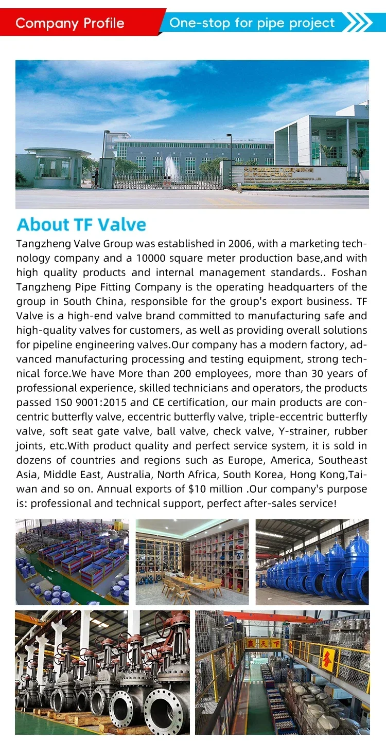TF DIN 3352 F4 معيار شفة نوع مرنة لينة يجلس بوابة صمام DN800 Pn16 صمامات البوابة كبيرة الحجم #3