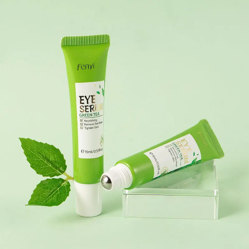 Fenyi Green Tea Eye Roller Eye Serum Hydrating Moisturizing Eye Bags  Essence Skin Care Cream Women's Korean Cosmetic 15ml