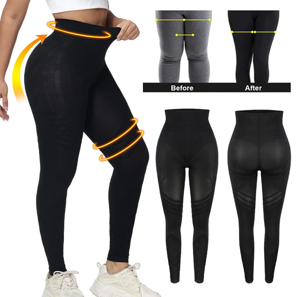 Ropa moldeadora para mujer, mallas ajustadas, pantalones anticelulíticos, glúteos de compresión largos, Push Up para deportes, Yoga, gimnasio