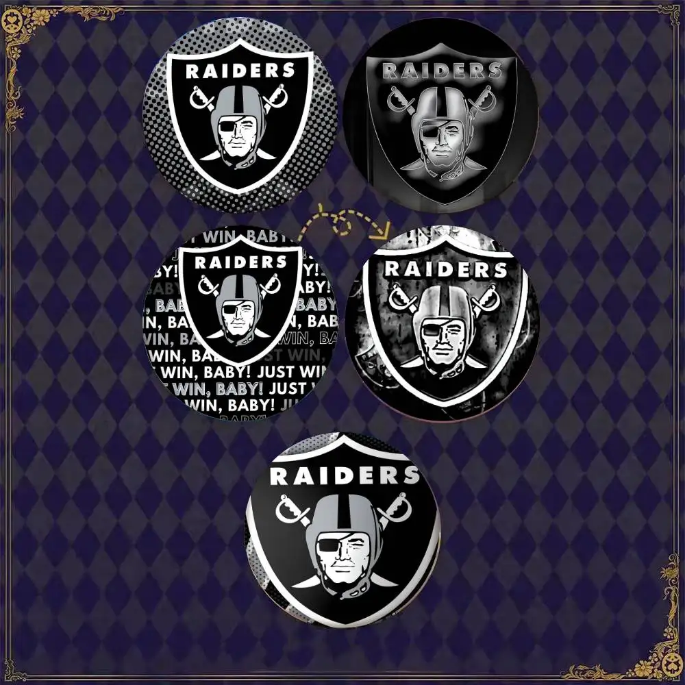 1 unidade Broche/Pin de Lapela em Metal com Logotipo do Oakland Raiders, Acessório para Roupas e Mochilas