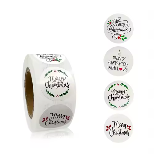 Children's Christmas gift label stickers School teachers commended students reward Self-adhesive Decorative gifts series - Image 32