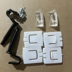 1set=10pcs For VW Santana 2000 Auto Parts Front Seat Rails Sliding Block Slider Latch Pin Extension Spring Repair Kit