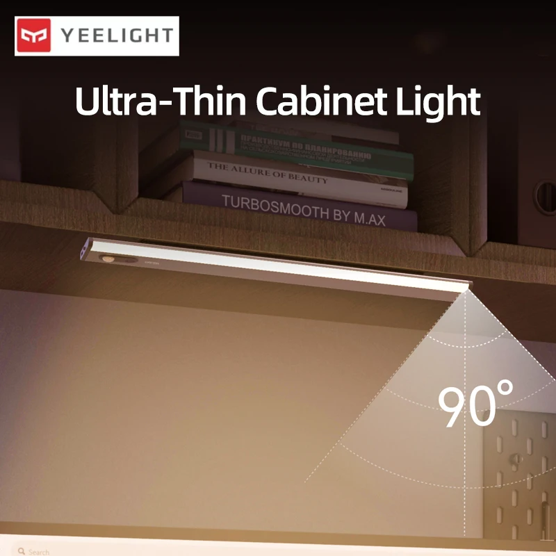 Yeelight Ultra Thin Cabinet Light A30 A50 Smart Induction Rechargeable Dimmable Motion Sensor Wardrobe Corridor Night Lamp