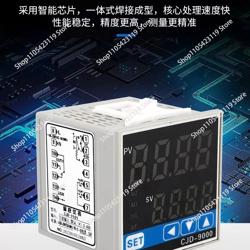 High Precision Smart Digital Temperature Controller Multifunctional Display Thermostat for Industrial Automation