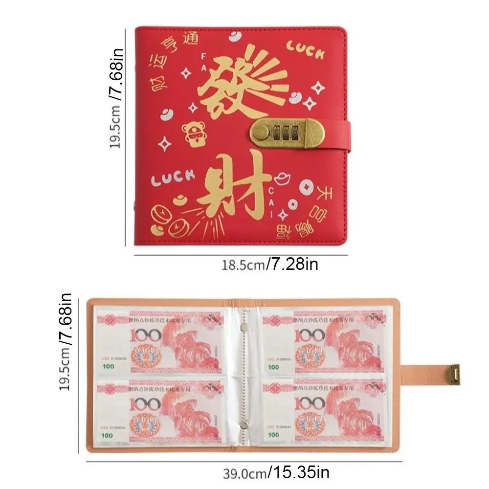 50Sheets Saving Money Binder Loose-leaf Refillable Planner Organizer Cash Envelopes Savings Handbook Account Book