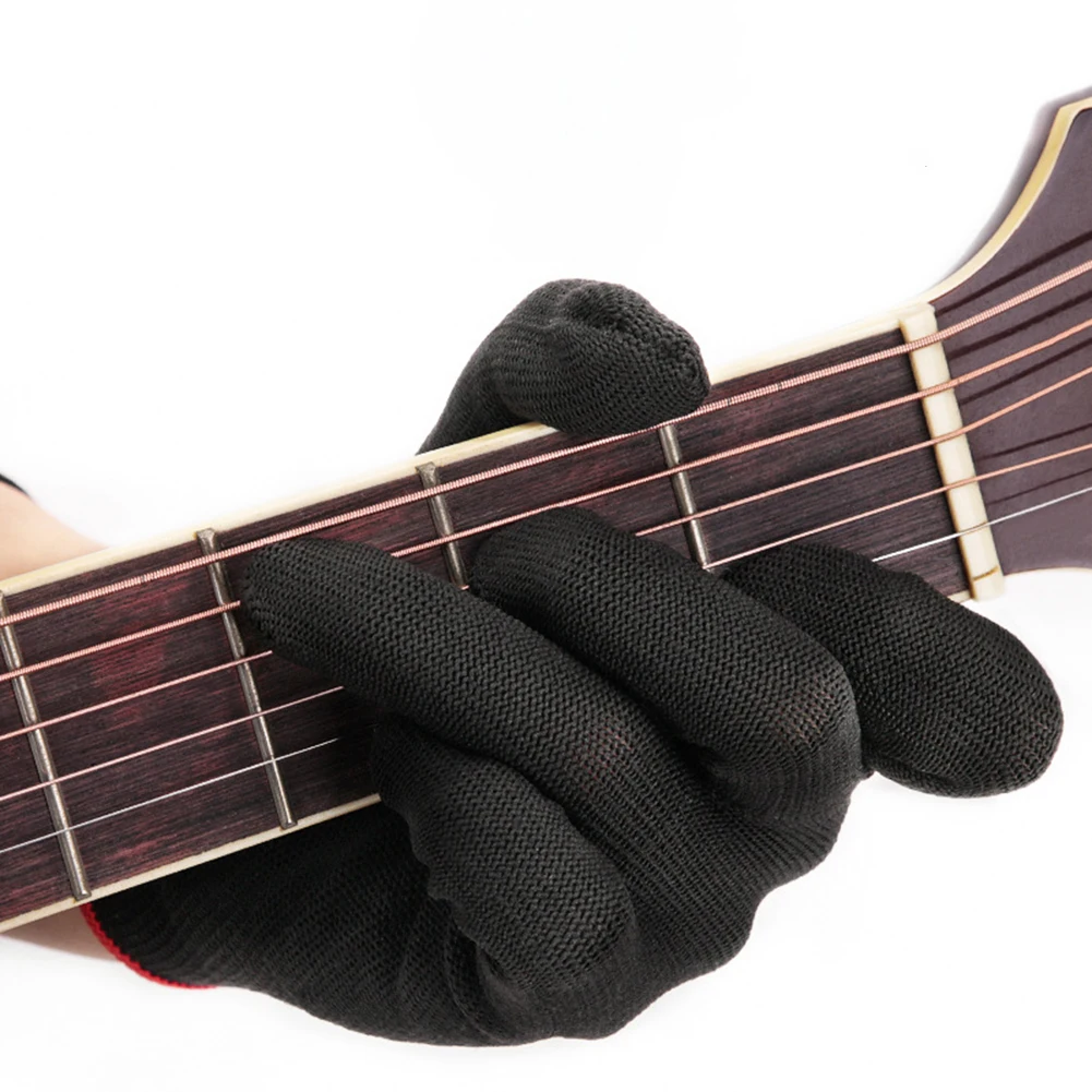 Anti Pain Finger Guitar Part Name Cold Electric Bass Practice Gloves Electric Guitar Gig Gloves Musician S Practice Glove