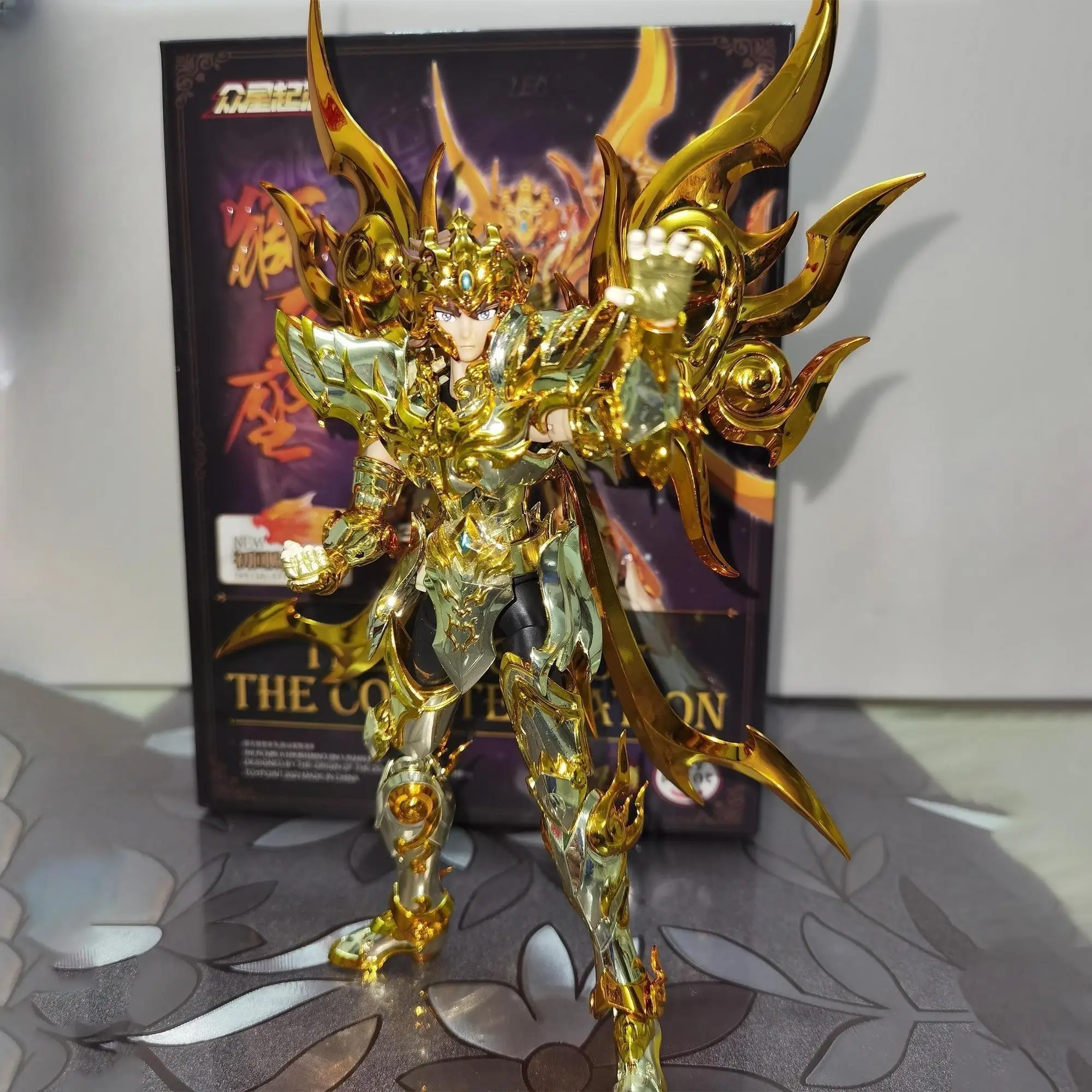 In Stock Toypoint Saint Seiya Myth Cloth Soul Of God Sog Ex Leo Aiolia With Totem/object Action Figure Knights Of The Zodiac