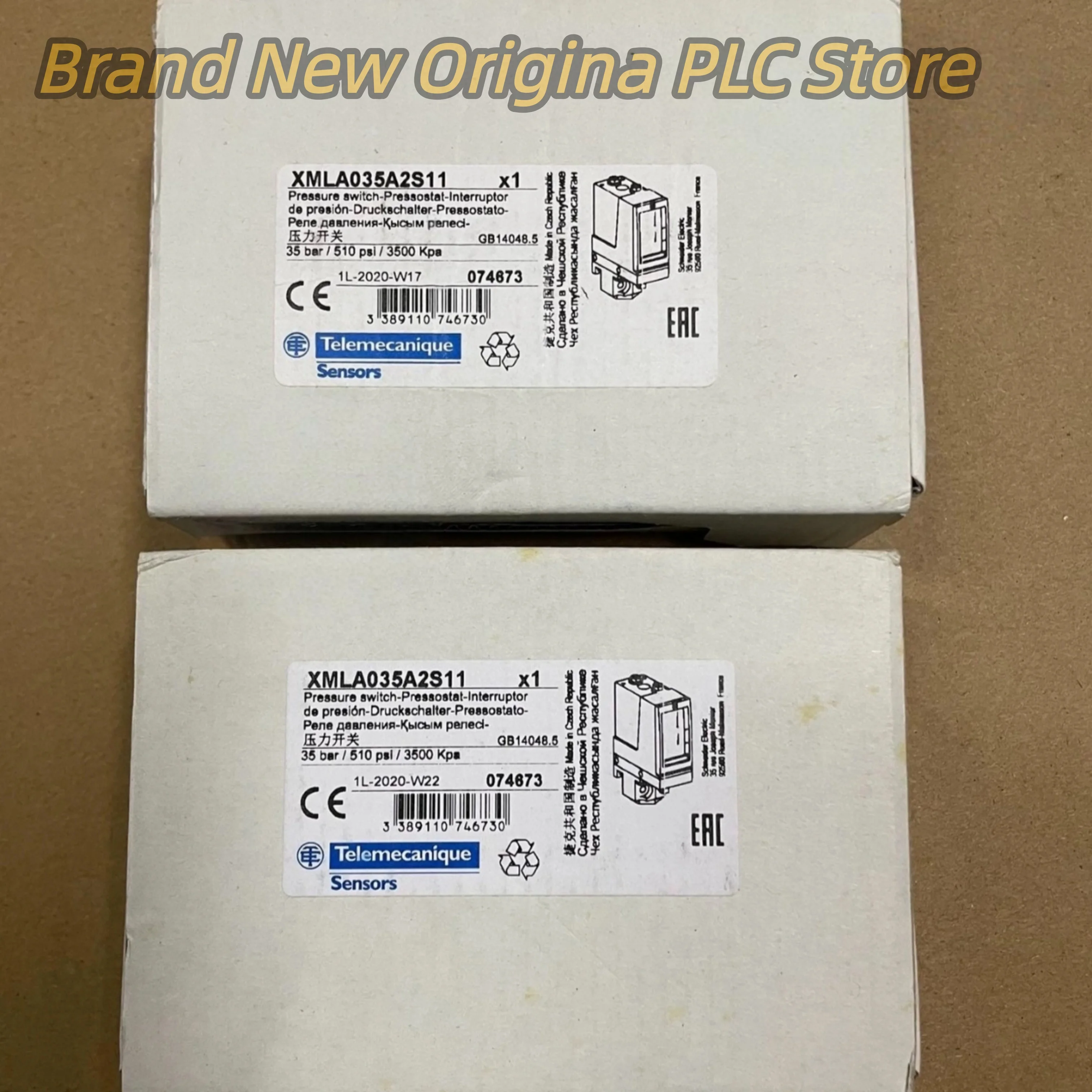 

Brand new XMLA020A2S11 0.7-20bar Pressure switch XMLA035A2S11 1.5-35bar