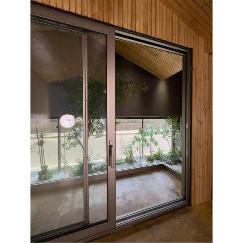 

Customized Size Balcony Design Patio Lift Slide Aluminium Frame Double Glass Lifting Sliding Doors