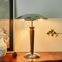 Solid Wood Antique Led Floor Lamp Living Room Sofa Atmosphere Light Retro High-end  Luxury Homestay Bedroom Study table Lighting