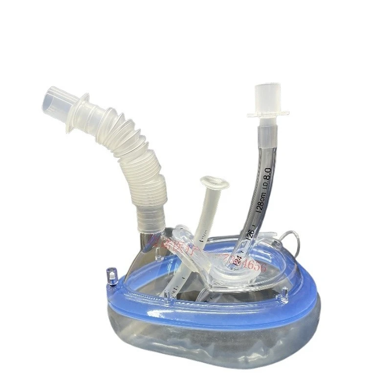 Medical Endoscopy Anesthesia Mask Fiberoptic Bronchoscopy Gastroscopy Intubated Respiratory Mask with Dental Pads