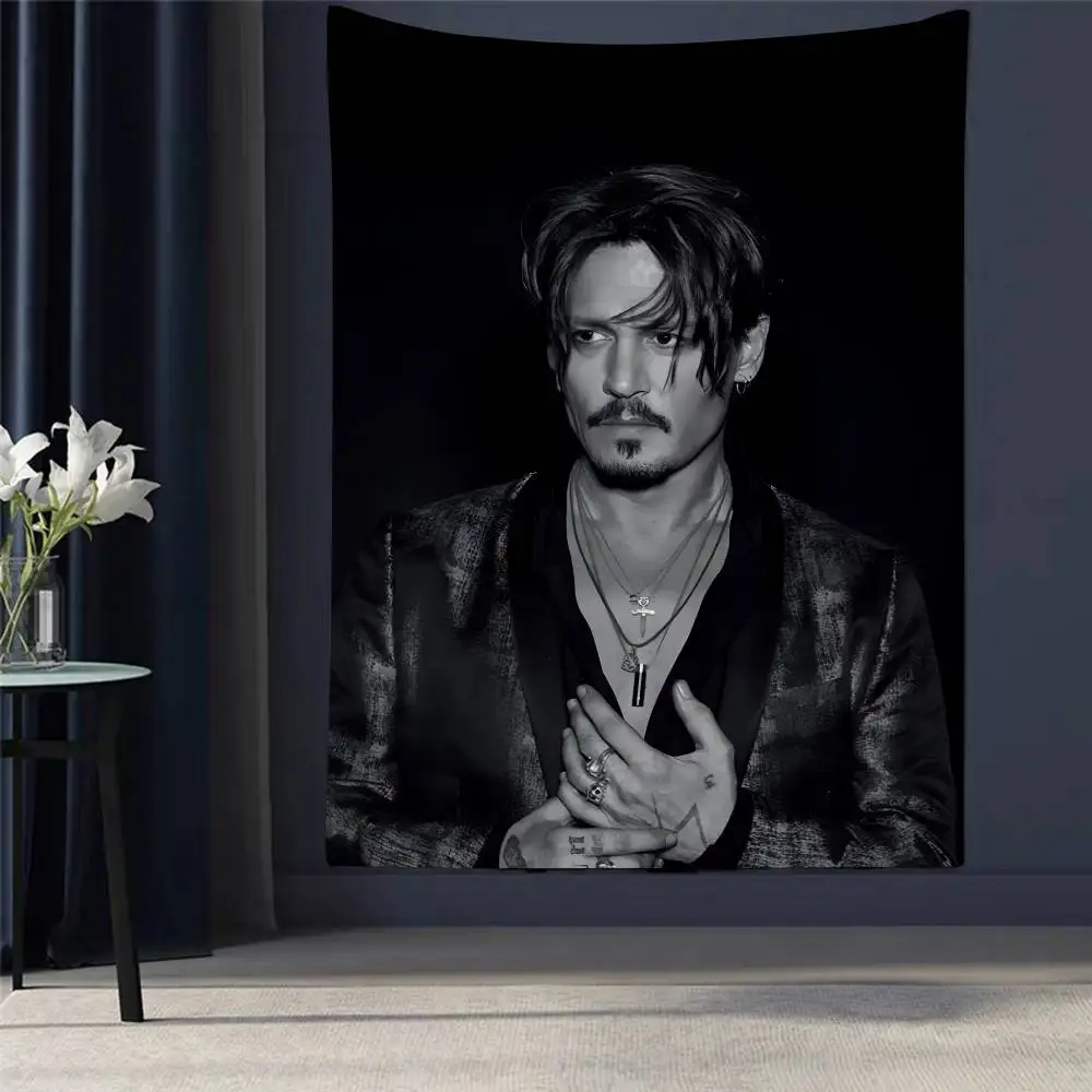 

Jack Sparrow Actor Johnny Depp Chart Tapestry Art Science Fiction Room Home Decor Cheap Hippie Wall Hanging