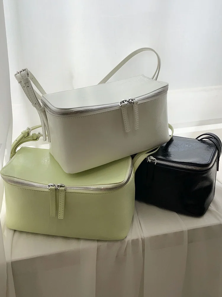 

Nuo Xiaola Authentic Brand LE Spring 2025 Single oulder Zipper Handheld Lunch Box Bag Casual Simple Sle Women's Bag