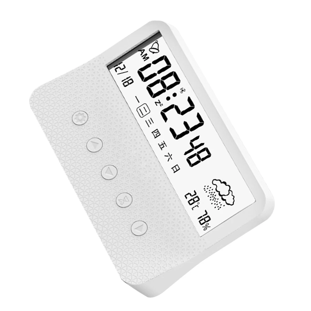 

LED Digital Clock Large Screen Font Alarm Clock Elderly Friendly Quiet Sleep Household Desktop Indoor Sunrise Display Excellent