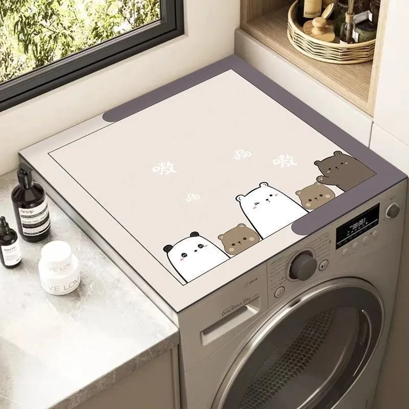 Drum Washing Machine Mat, Sunscreen Mat, Dustproof Mat, Bedside Table Mat, Microwave Mat, Absorbent Drum Washing Machine Mat