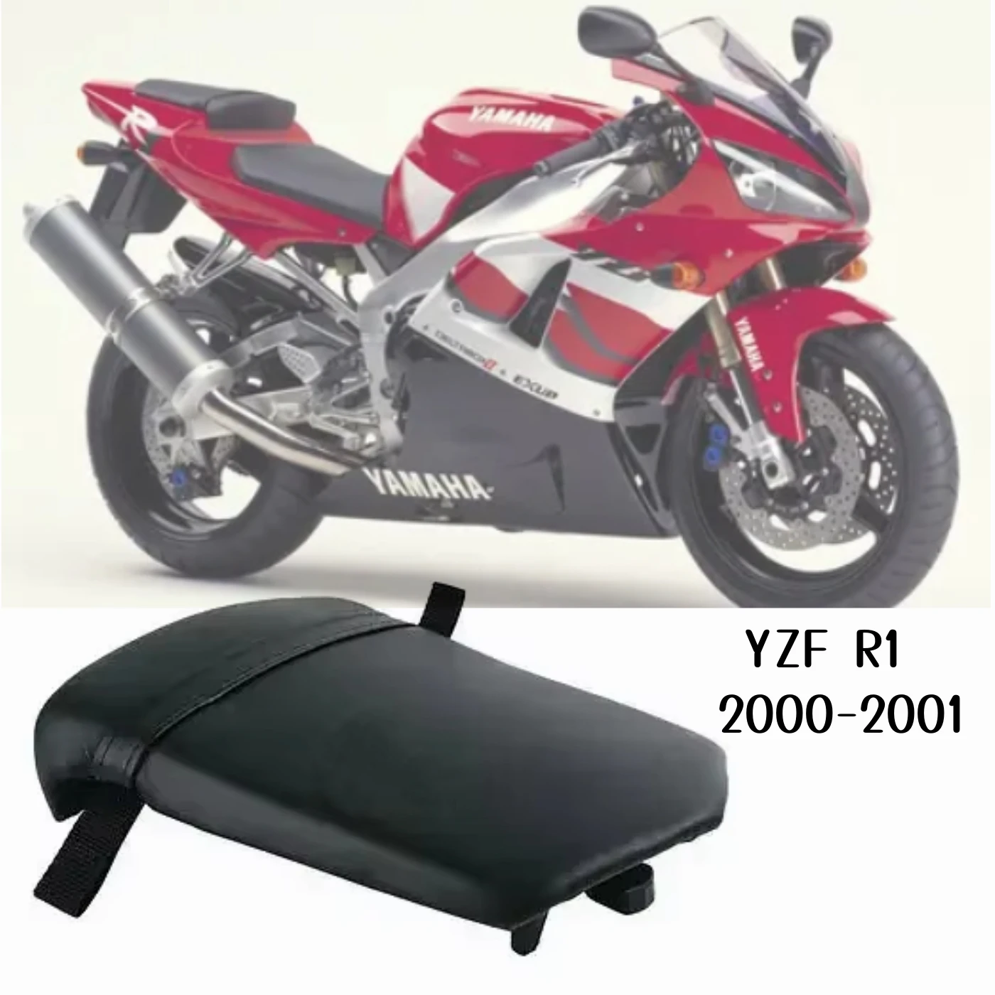 ヤマハ-yzfr1-yzf-r1-yzf-r1-2000-2001-オートバイアクセサリーパーツリアピリオン助手席用。