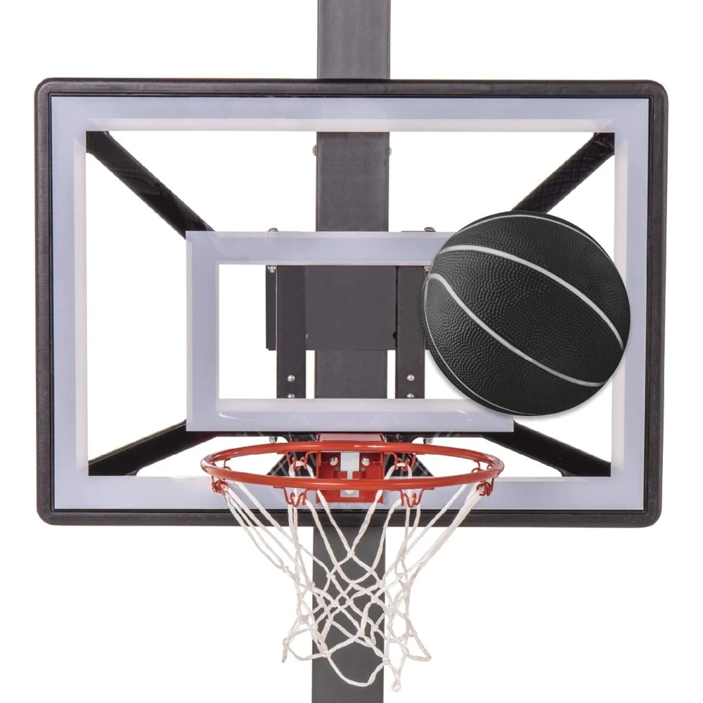 Basketball Hoop, Using Lock'n Rock Installation Technology, Can Be Installed on Circular and Vertical Bars with Folding Baskets