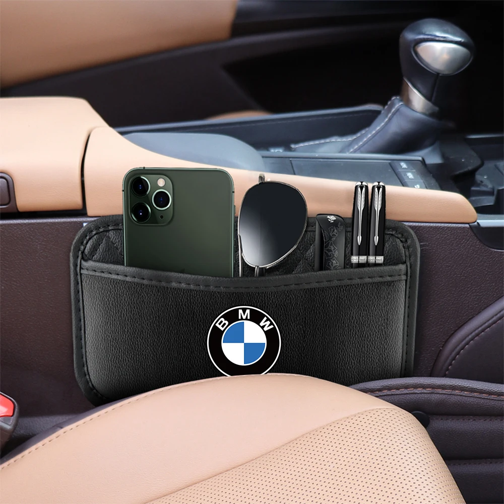 1pcs Car Interior Storage Bag Auto Seat Back Storage Pockets For M Bmw E39 E36 F20 E87 G30 E92 E91 X5 E70 F11 G20 X3 F25 E30 F31