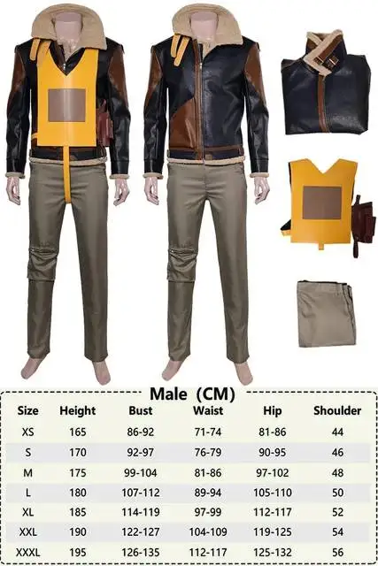 Major Gale Cleven Cosplay Costume Masters of Air 2024 Movie Coat Pants Vest For Boys Men Adult Halloween Carnival Roleplay Suit